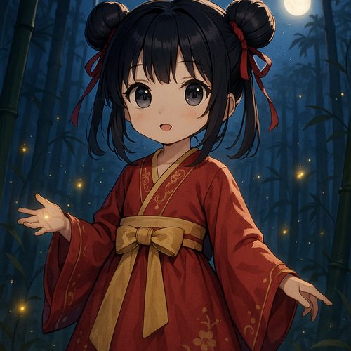福利姬动漫-月下汉服少女